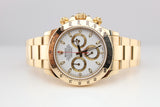 Rolex Daytona Yellow Gold White Dial