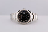 Rolex Datejust Black Diamond Dial, 36mm - 126234 - 2019 - Full Set