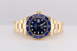 Rolex Submariner Blue Dial, Yellow Gold, 41mm - 2021 - 126618LB - Full Set