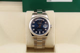 Rolex Day-Date, White Gold - Blue Diamond Dial - 36mm - 118209 - 2021 - Full Set