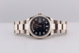 Rolex Day-Date, White Gold - Blue Diamond Dial - 36mm - 118209 - 2021 - Full Set