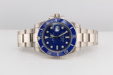 Rolex Submariner Date, White Gold Smurf - 116619LB - 2013 - Full Set