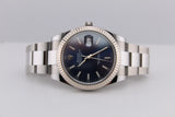 Rolex Datejust Baton Dial, Fluted Bezel - 41mm - 126334 - Full Set