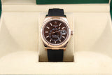 Rolex Sky-Dweller Oysterflex Rose Gold 326235 - Chocolate Dial - 2020 - Full Set