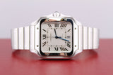 Cartier Santos, Cartier De Santos Large - WSSA0018 - White Dial - 2023- Full Set