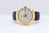 Rolex Skydweller Oysterflex Yellow Gold White Dial