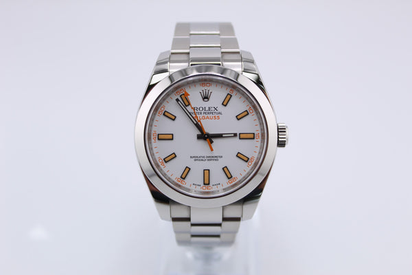 Rolex Milgause White Dial