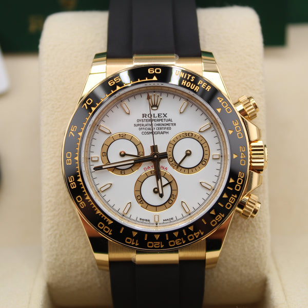 Daytona Oysterflex Gold White Dial Rolex Daytona Oysterflex Yellow