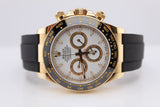 Rolex Daytona Oysterflex Yellow Gold White Dial