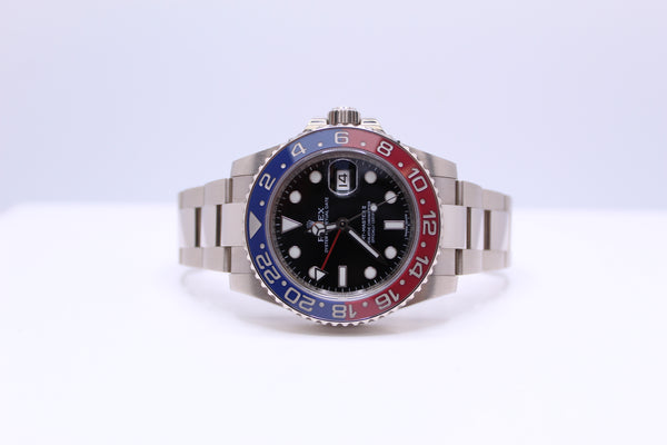 Rolex GMT-Master II Men's Black Watch with Blue/Red Bezel - 116719BLRO