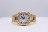 Rolex Day-Date 36 - 128238 - 2021, Box & Papers, Yellow Gold White Roman Dial
