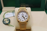 Rolex Day-Date 36 - 128238 - 2021, Box & Papers, Yellow Gold White Roman Dial