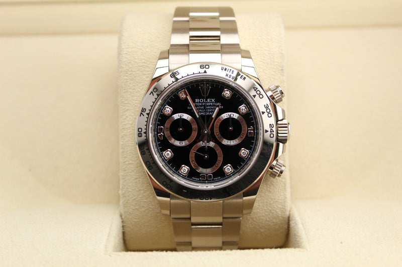 Rolex Daytona White Gold Diamond Dial