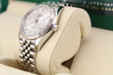 Rolex Datejust 126234 -  36mm Silver Diamond VI & IX Dial Fluted Jubilee - 2021