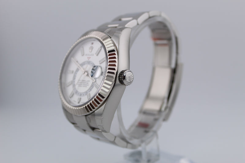 Rolex Skydweller White Dial Fully Stickered Unworn