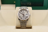 Rolex Datejust 126234 -  36mm Silver Diamond 6 & 9  Fluted Jubilee - 2021