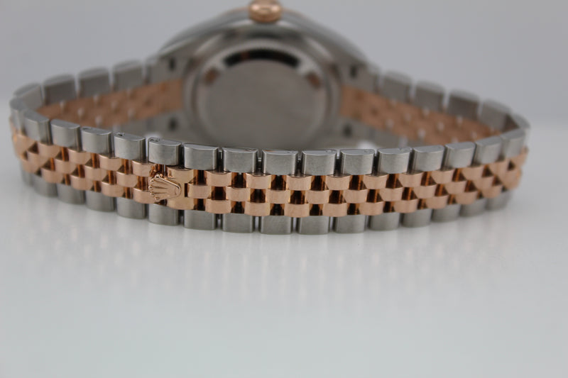 Rolex Datejust 28mm Steel and Rose Gold sundust dial