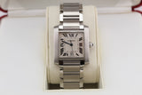 Cartier Tank Stainless Steel - White Dial - Full Set 2002