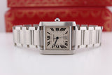 Cartier Tank Stainless Steel - White Dial - Full Set 2002