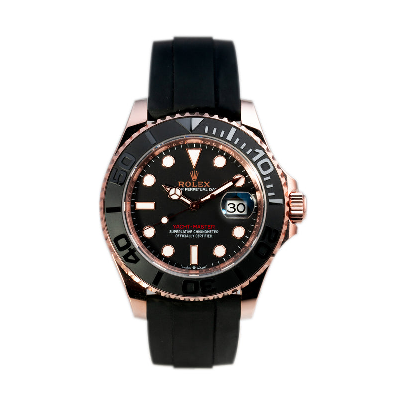 Rolex Yachtmaster Oysterflex Rose Gold